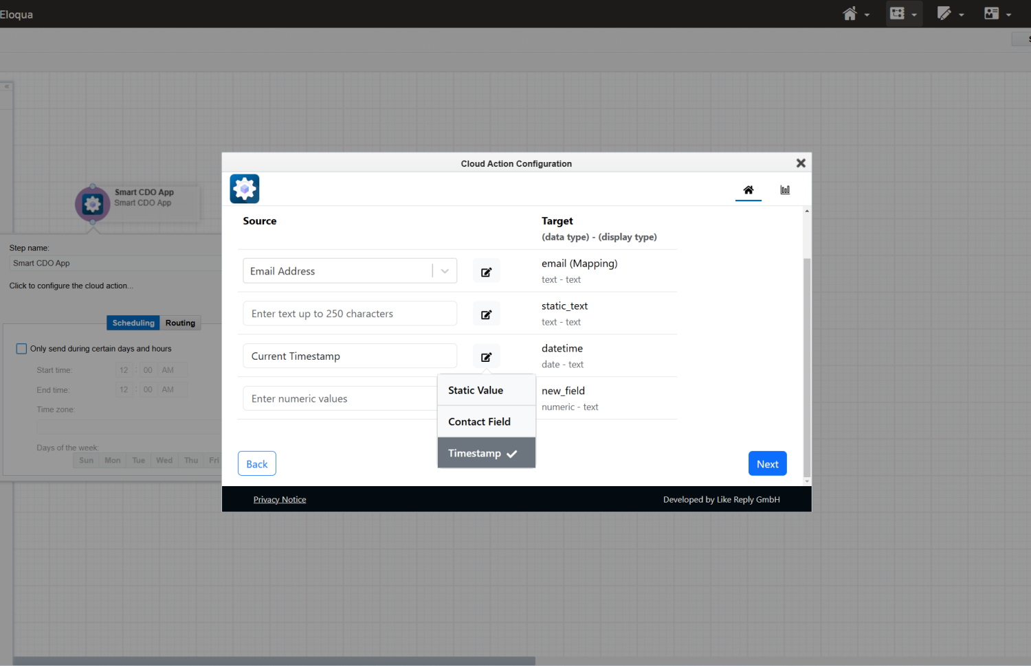 5. Timestamp for Date Fields